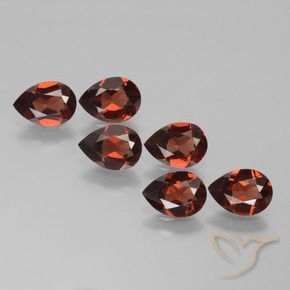 4.61 ct natürliche tiefrot Pyrop-Granat-Edelsteine, Birnenform, VVS-VS
