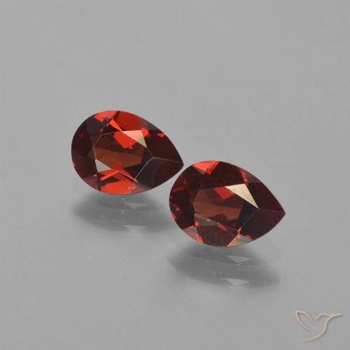 1.71ctw Natürlicher Merlot Rot Pyrop-Granat, Birnenform, VVS-VS