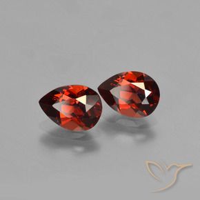 1.78 ct natürliche dunkelrot Pyrop-Granat-Edelsteine, Birnenform, VVS-VS