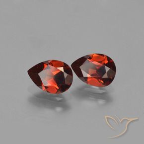 1.73 ct natürliche dunkelrot Pyrop-Granat-Edelsteine, Birnenform, VVS-VS