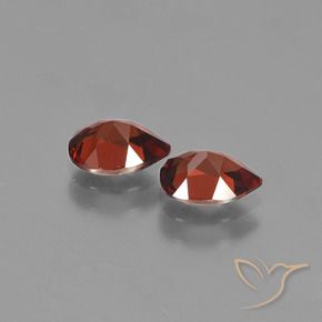 1.73 ct natürliche dunkelrot Pyrop-Granat-Edelsteine, Birnenform, VVS-VS