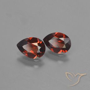 1.62 ct natürliche dunkelrot Pyrop-Granat-Edelsteine, Birnenform, VVS-VS