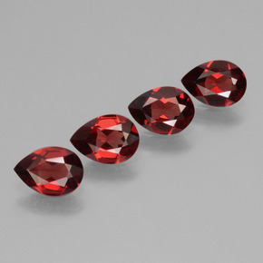 2,86 ct natürliche roter Pyrop-Edelsteine, Birnenform, VVS-VS