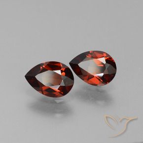 1.64 ct natürliche dunkelrot Pyrop-Granat-Edelsteine, Birnenform, VVS-VS