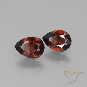 1.65 ct natürliche dunkelrot Pyrop-Granat-Edelsteine, Birnenform, VS
