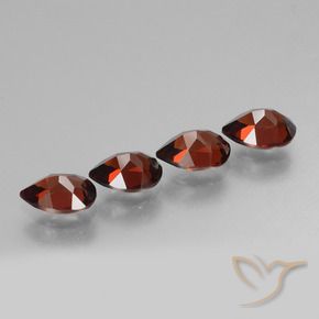 3.62 ct natürliche Johannisbeere Rot Pyrop-Granat-Edelsteine, Birnenform, VVS-VS