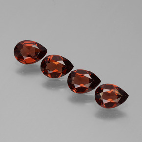 2.88 ct natürliche Hellrot Pyrop-Granat-Edelsteine, Birnenform, VVS