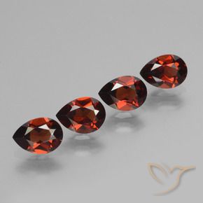 3.72 ct natürliche Johannisbeere Rot Pyrop-Granat-Edelsteine, Birnenform, VVS-VS