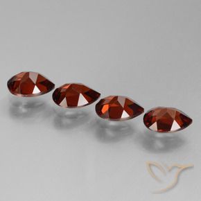 3.72 ct natürliche Johannisbeere Rot Pyrop-Granat-Edelsteine, Birnenform, VVS-VS