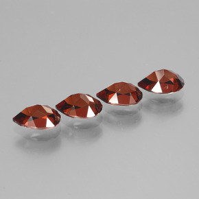 3,76 ct natürliche roter Pyrop-Edelsteine, Birnenform, VVS-VS