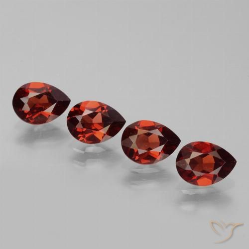 3.44ctw Natürlicher Merlot Rot Pyrop-Granat, Birnenform, VS