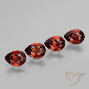 3.44 ct natürliche Merlot Rot Pyrop-Granat-Edelsteine, Birnenform, VS