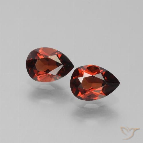 1.80ctw Natürlicher Mittelrot Pyrop-Granat, Birnenform, VS