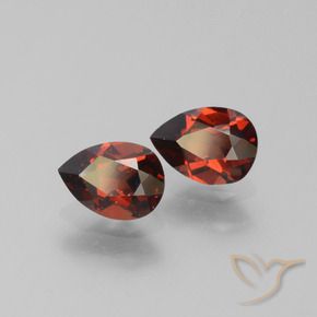 1.80 ct natürliche Mittelrot Pyrop-Granat-Edelsteine, Birnenform, VS