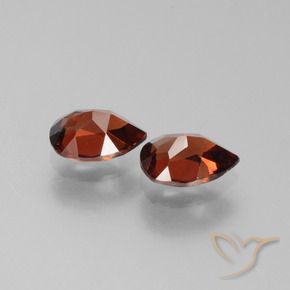 1.80 ct natürliche Mittelrot Pyrop-Granat-Edelsteine, Birnenform, VS