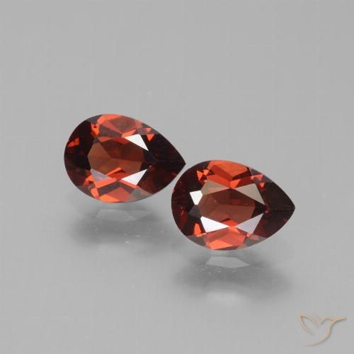 1.82ctw Natürlicher Merlot Rot Pyrop-Granat, Birnenform, VVS