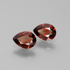 1.53 ct natürliche Merlot Rot Pyrop-Granat-Edelsteine, Birnenform, VVS