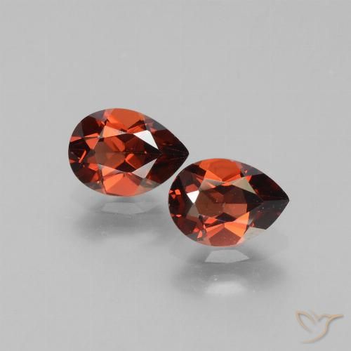 1.84 ct natürliche Merlot Rot Pyrop-Granat-Edelsteine, Birnenform, VVS-VS