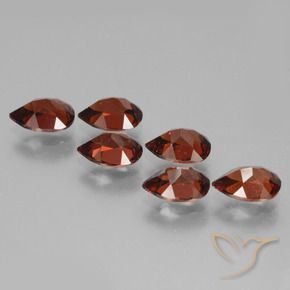 5.16 ct natürliche dunkelrot Pyrop-Granat-Edelsteine, Birnenform, VS