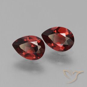 1.68 ct natürliche dunkelrot Pyrop-Granat-Edelsteine, Birnenform, VVS-VS
