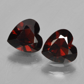 1,53 ct natürliche roter Pyrop-Edelsteine, Herzform, VVS-VS