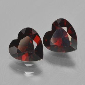 1,53 ct natürliche roter Pyrop-Edelsteine, Herzform, VVS-VS