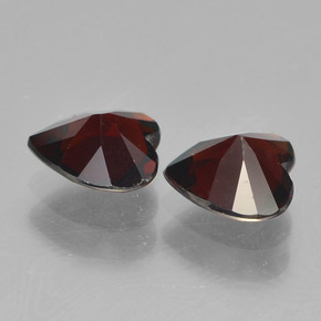 1,53 ct natürliche roter Pyrop-Edelsteine, Herzform, VVS-VS