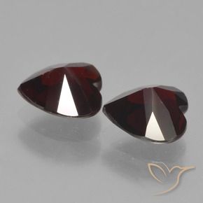 1.70 ct natürliche dunkelrot Pyrop-Granat-Edelsteine, Herz, VVS-VS