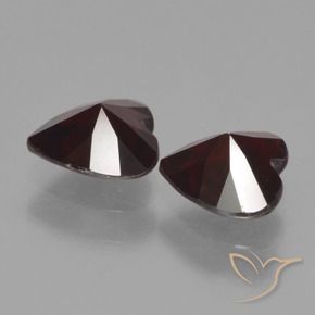 1.49 ct natürliche dunkelrot Pyrop-Granat-Edelsteine, Herz, VVS-VS