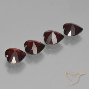2.91 ct natürliche Schwärzlich Rot Pyrop-Granat-Edelsteine, Herz, VVS-VS