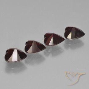 3.24 ct natürliche Schwärzlich Rot Pyrop-Granat-Edelsteine, Herz, VS