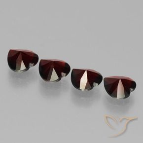 3.02 ct natürliche tiefrot Pyrop-Granat-Edelsteine, Herzform, VVS-VS