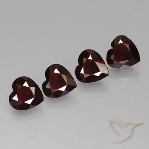 2.84 ct natürliche tiefrot Pyrop-Granat-Edelsteine, Herz, VVS-VS