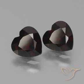 1.78 ct natürliche dunkelrot Pyrop-Granat-Edelsteine, Herz, VVS
