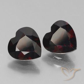 1.80 ct natürliche dunkelrot Pyrop-Granat-Edelsteine, Herz, VVS-VS