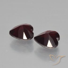 1.76 ct natürliche dunkelrot Pyrop-Granat-Edelsteine, Herz, VVS-VS
