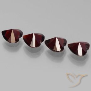 3.16 ct natürliche Schwärzlich Rot Pyrop-Granat-Edelsteine, Herz, VVS-VS