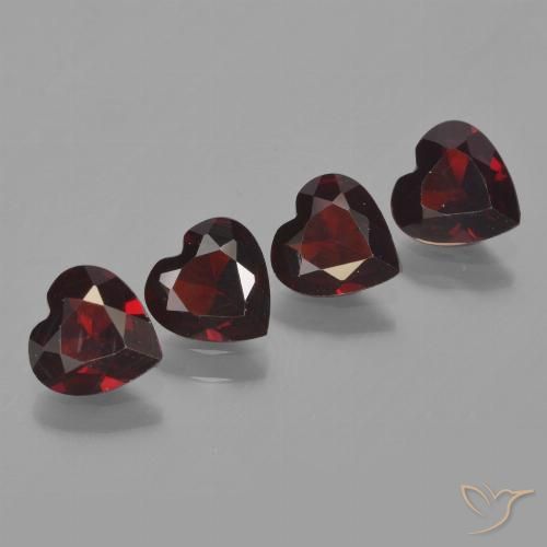 2,95 ct natürliche roter Pyrop-Edelsteine, Herzform, VVS-VS
