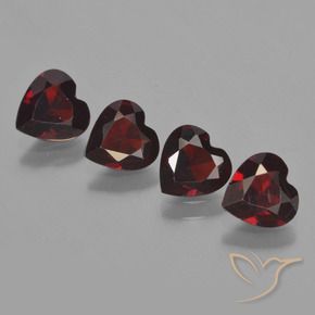 2,95 ct natürliche roter Pyrop-Edelsteine, Herzform, VVS-VS