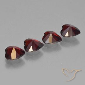 2,95 ct natürliche roter Pyrop-Edelsteine, Herzform, VVS-VS