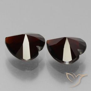 1.73 ct natürliche dunkelrot Pyrop-Granat-Edelsteine, Herz, VVS-VS