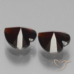 1.68 ct natürliche Schwärzlich Rot Pyrop-Granat-Edelsteine, Herz, VVS-VS