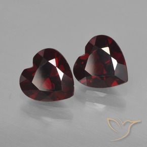 1.79 ct natürliche tiefrot Pyrop-Granat-Edelsteine, Herz, VVS-VS