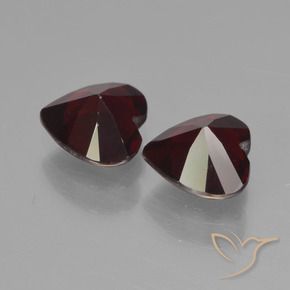 1.79 ct natürliche tiefrot Pyrop-Granat-Edelsteine, Herz, VVS-VS