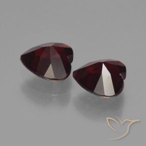 1.78 ct natürliche dunkelrot Pyrop-Granat-Edelsteine, Herz, VVS-VS