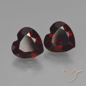 1.77 ct natürliche tiefrot Pyrop-Granat-Edelsteine, Herz, VVS-VS