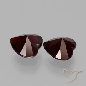 1.87 ct natürliche dunkelrot Pyrop-Granat-Edelsteine, Herz, VVS-VS