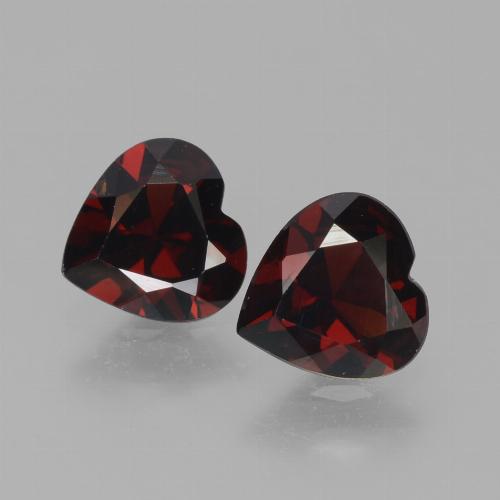 1,52 ct natürliche roter Pyrop-Edelsteine, Herzform, VVS-VS