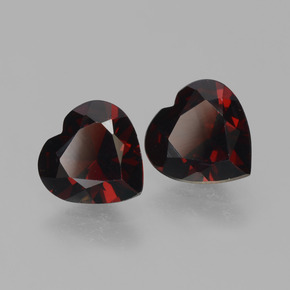 1,52 ct natürliche roter Pyrop-Edelsteine, Herzform, VVS-VS