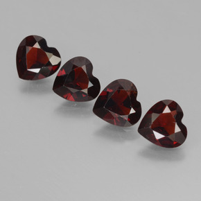 2,84 ct natürliche roter Pyrop-Edelsteine, Herzform, VVS-VS